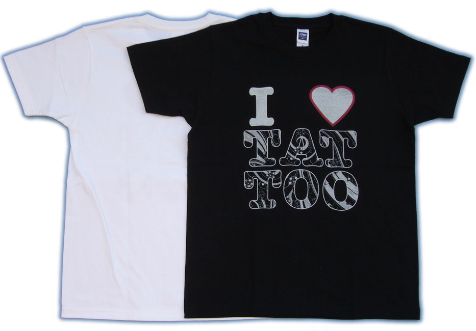 I LOVE short sleeve tattoo tattoo Tshirt printed Mikiri Sakura Fubuki