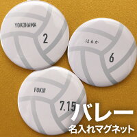 バレーボール プレゼント 記念品 名入れ マグネット バレー部 バレーボール部 バレーボール 引退 卒部 部活 卒業 卒団 名前入り プチギフト 卒団記念品 卒業記念品 送料無料の画像