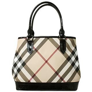 BURBERRY 3459869バーバリーバッグトートバッグベージュxブラック