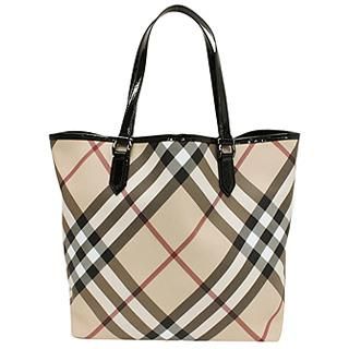 BURBERRY 3489040バーバリーバッグトートバッグベージュxブラック