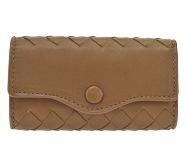 BOTTEGA VENETA120742-V001N-2802ボッテガヴェネタ財布5連キーケース ライトブラウン☆★新品・送料無料・15％OFF★☆