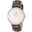 Daniel Wellington 0111DWClassic Yorkダニエルウェリントンクラシック ヨークユニセックス 腕時計型押レザー×ステンレスダークブラウン×ホワイト