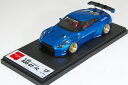 Make up EIDOLON 1/43 LB★WORKS R35 GT-R リバティウォーク GT ウィング BBS LM ホイール バージョン キャンディブルー 70台限定