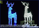 【イルミネーション】LED クリスタルトナカイ【L】【ソーラー】【太陽光】【置物】【立体】【モチーフ】【輝き】【クリスタル】【アニマル】【動物】【電飾】【かわいい】【大人気】どんどん増えています電気代がかからないエコなイルミネーションが大人気