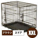 犬　ケージ　折り畳みできるペットケージ＜2ドアタイプ＞　XXLサイズ【超大型犬用】【全国送料無料】【207P05】