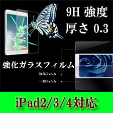 【クロネコDM便 送料無料】ipad 強化ガラス製液晶保護フィルム ipad 保護フィルム…...:asiatonya:10000024