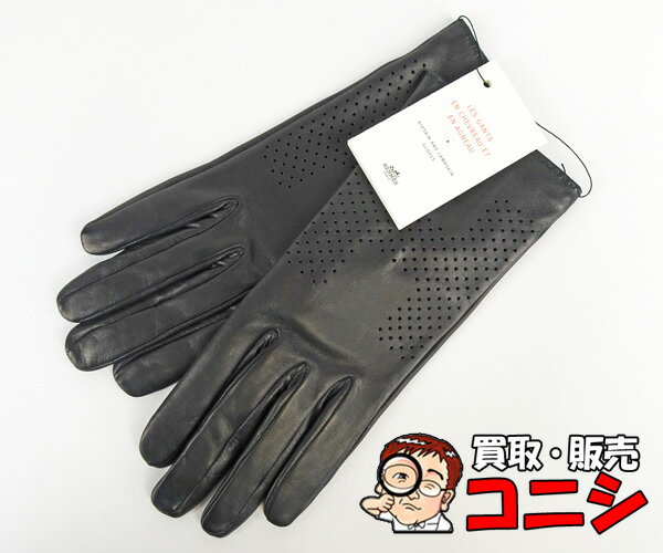 HERMES ラムスキン 手袋 グローブ サイズ6(S) 手袋/アームカバー 小物 レディース 永久保証