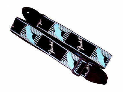ȥå Fender Monogram Strap BK/LGY/MBL