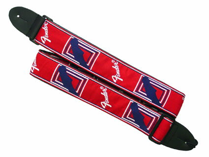 ȥå Fender Monogram Strap RD/WH/BL