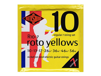 7弦エレキギター弦 ROTOSOUND R10-7 ROTO YELLOWS