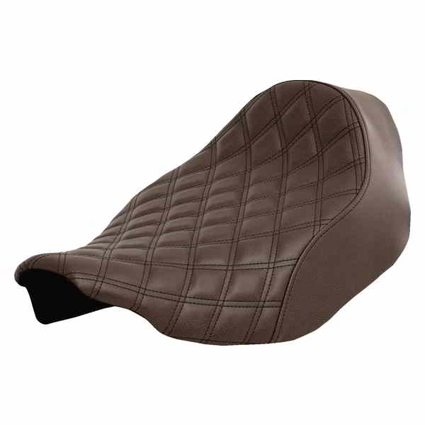 取寄せ サドルマン Renegade Solo Seat - Lattice Stitched - Brown - FLT/FLH '23-'24 823-07-002BLS DRAG 08011703