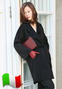 【クリスマスプレゼント/ギフト】40%OFF☆SALE 【ポイント10倍】【イタリア有名ブランド/イタリア製】 アンゴラ混合 パロッシュ【P.A.R.O.S.H.】ウエストベルト付き オープンガウン レディースコート SAX2【定価138,600円】から↓40%OFF↓