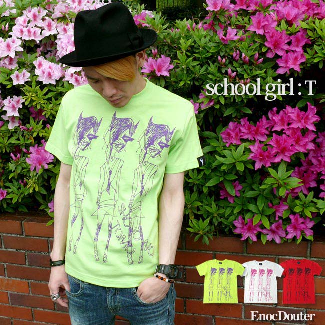 school girl Tシャツ【EnocDouter（イノシードーター）】in001tee☆☆