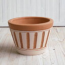 サフィ　E104　Mサイズ　≪植木鉢/陶器/白系テラコッタ/素焼き鉢≫