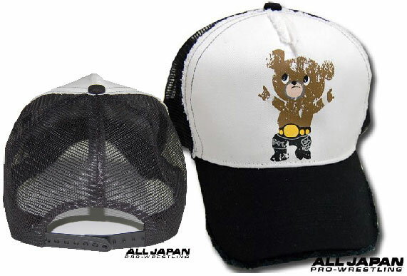 再入荷！武藤ベアー CAP(黒/白)＜全日＞