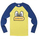 【正規品】PANCOATオリジナル商品★パンコートキャラクター 長袖 tシャツ レディース メンズ T-シャツ カラーTシャツ オシャレ 秋 冬 Tシャツ 男女兼用 綿100%POPEYES RAGLAN LONGSLEEVE (U-1 FP) (TWINKLE LIME)
