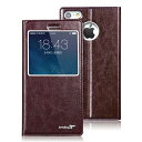 iPhone6 Plus 手帳 ケース レザー (5.5インチ) 窓付き 薄型 ケース アイフォン 6 Plus カバー 液晶保護 革 レザーケース おしゃれ iPhone6Plus ケース