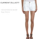 Current Elliott(カレントエリオット)THE BOYFRIEND SHORT Sugar Destroy【送料無料】ショートパンツ/ホワイトデニム/ボーイフレンドショート