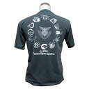 自衛隊グッズ Tシャツ 航空自衛隊 戦闘機部隊 ロゴマーク ダークグレー