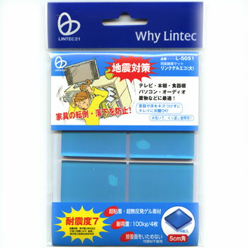 リンクゲルエコ大（50mm角 厚5mm）4枚入L-5051 [M便 1/4]