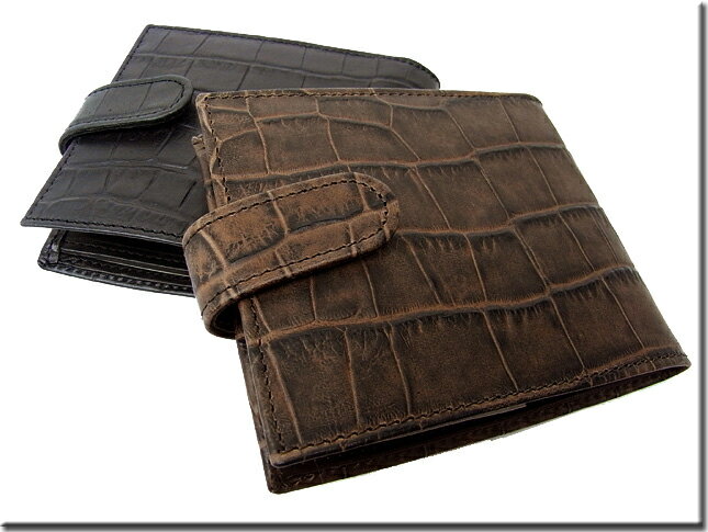 【送料無料】【Orobianco】オロビアンコ 二つ折り財布PORTAFOGLIO 32人気のスタンパードクロコダイル!小銭入れ付きで使い勝手もバッチリ!プレゼントにも最適!