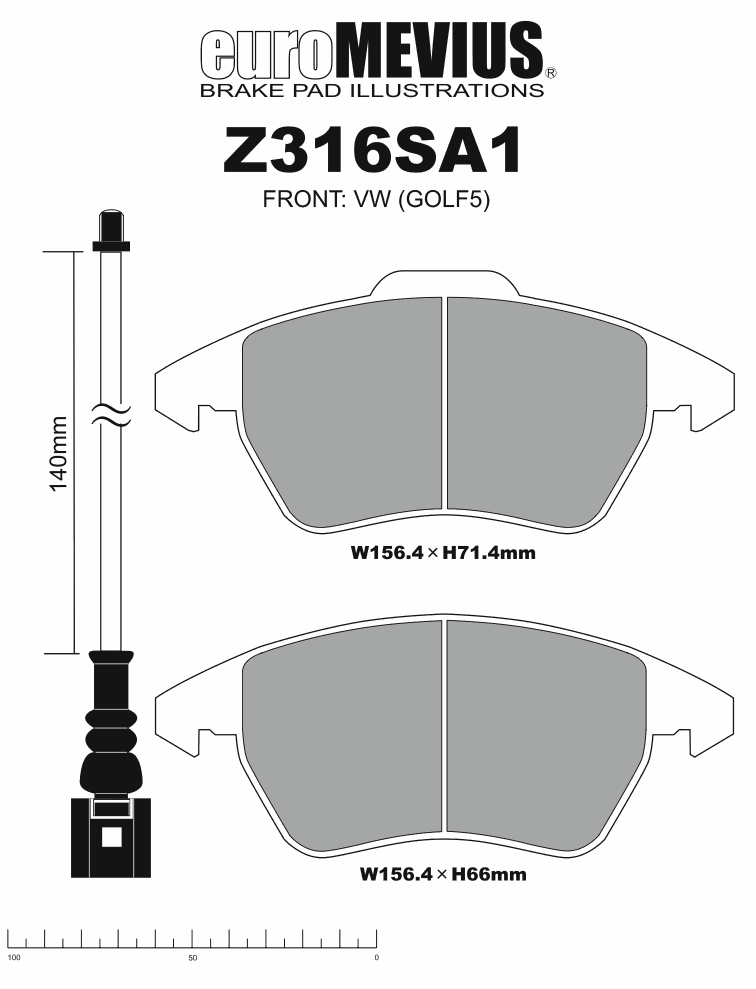 euro ECO Z316SA1 [フロント] センサー付き【アウディ】A3 _