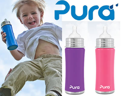 Pura kiki　ピュラ キキ（ピュラキキ）　世界初　オール ステンレス 哺乳瓶　マグ infantbottle インファントボトル　325ml