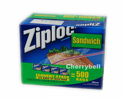 ZIPLOC　SANDWICH　ジップロック　サンドイッチ用 　500枚入り　（125枚×4）
