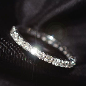 【送料無料！73%OFF】【ダイヤモンドリング】プラチナ・ダイヤ0.5ct　エタニティーリング（指輪）☆ 送料無料 ダイヤモンド指輪 割引 半額以下 ☆