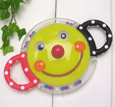 サッシー　スマイリーフェイス・ラトル（Smiley Face Rattle）【楽ギフ_包装選択】【送料無料】★SASSY★サシー★出産祝いの贈り物に【レビューを書いてポイント2倍】