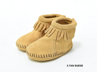 MINNETONKA/ミネトンカキッズVELCROBACKFLAPBOOTIEベルクロバックフラップブーティ1180HotPink/1182Brown/1187Tan幼児用/インファント/ブーティ2015新作