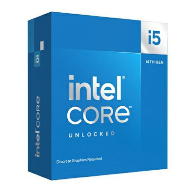 【国内正規品】INTEL インテル / Core i5 14600KF BOX / 動作クロック周波数___3.5GHz / ソケット形状___LGA1700 / [Corei514600KFBOX] / 735858546904