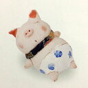 【三匹の小ブタ(眠り)】ぶた 置物 送料無料 手作り 手書き...