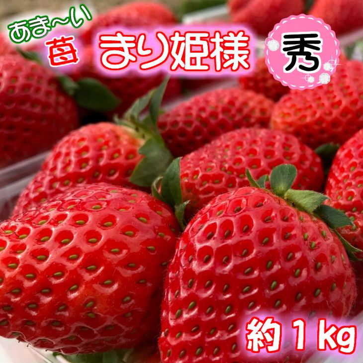 【ふるさと納税】 あま〜い！ まり姫 いちご 1Kg 和歌山 ブランド 苺 約250g×4パック 秀品 ギフト※2021年1月中旬〜3月上旬頃に順次発送予定