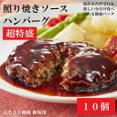 【ふるさと納税】【Z-001】粗挽き鉄板焼きハンバーグ照り焼...