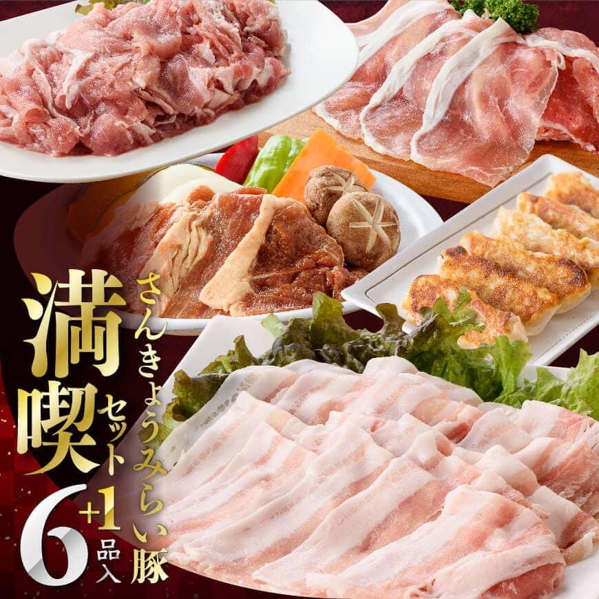 【ふるさと納税】発送月が選べる！！大人気のブランド豚肉セット！さんきょうみらい豚満喫セット　小分けで使いやすい！