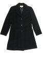 【SALE ¥16695⇒¥8348】 【中古】 LARRY LEVINE ラムウール×カシミア チェスターコート 黒 【サ...