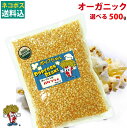 ネコポス送料込み オーガニックポップコーン豆 500g バタフライ or マッシュルーム (