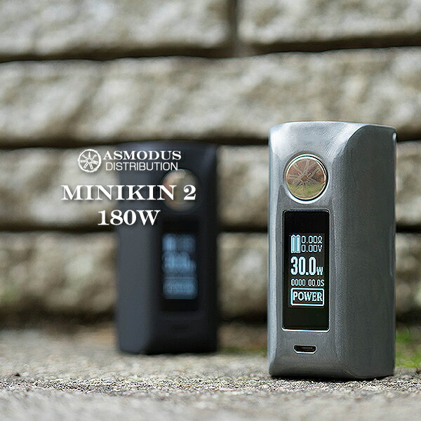 【電子タバコ VAPE 】【 ASMODUS アスモドス アスモダス ミニキン 】【 MINIKIN2 】【 バッテリー2本タイプ 】【 designed by USA 】 ASMODUS Minikin V2 180W Touch Screen Mod 本体