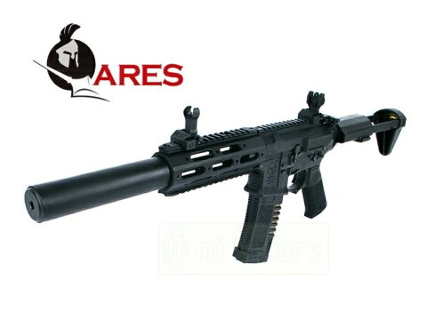 ★チャンバーカスタム対応★ARES:海外製電動ガン本体 Honey Badger(ハニーバジャー) サイレンサーロング ブラック【エアガンエアーガンサバイバルゲームサバゲー18歳以上おもちゃ銃トイガンM4】