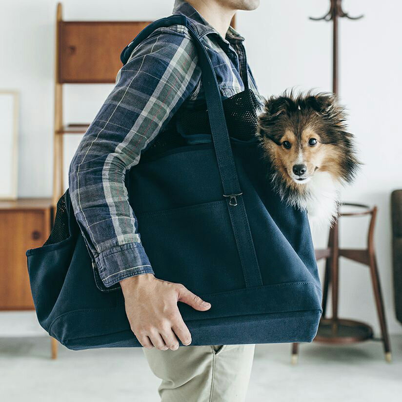 【犬 キャリーバッグ】スクエアトート Lサイズ キャリーバック carry bag fre…...:free-stitch:10004296