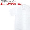 【訳アリ特価品 お得な3枚セット】【開襟シャツ】学生服 ワイシャツ スクールシャツ 半袖 中学生 小学生 通学 白 夏服 Yシャツ 学校用 高校 夏 大きいサイズ 男子 洗い替え 学校用 ベルト 体育服 シャツ ポイント消化 ラッキーシール 週末限定
