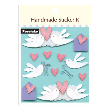 呉竹 Handmade Sticker K Love＆Dove / sbst300-5 手芸 デコレ...:fueru:10067694