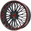 【送料無料】 215/45R18 18インチ LEHRMEISTER レアマイスター ティニャネロ(パールブラック/レッドクリア) 7.5J 7.50-18 MICHELIN ミシュラン プライマシー3(限定) サマータイヤ ホイール4本セット