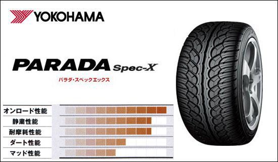 YOKOHAMA PARADA Spec-X 295/35R24 110V RFD