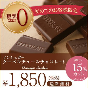 糖類ゼロでこの美味しさ！低カロリー★チョコ屋のノンシュガーチョコレート★50枚入【初めてのお客様限定・送料無料】 