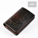 【FUNNY公式ストア】 サンセットビルフォード 【フェザーカット】 【ブラウンブレッド】 ボカシ染め ファニー 財布 二つ折り財布 ミドルサイズ 二つ折り メンズ レディース 本革 レザー 手彫り 手染め シンプル 大容量 小銭入れ カードホルダー カード 小銭 プレゼント