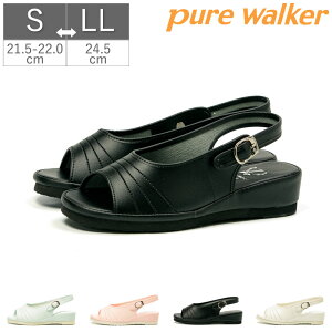 【エントリーでポイントアップ】【全国送料無料】 ピュアウォーカー pure walker ベーシック PW7601 7601 SS 20.5 21 S 21.5 22 M 22.5 23 L 23.5 24 LL 24.5 25 3L 25.5 26