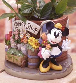 【ディズニー・ミッキーマウス】プランター（ミニ）「ミニー」【Disneyzone】