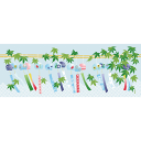 タペストリー 濱文様 絵てぬぐい 風鈴と夏もみじ